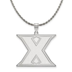 Sterling Silver Xavier U. XL Initial X Necklace - 18 Inch
